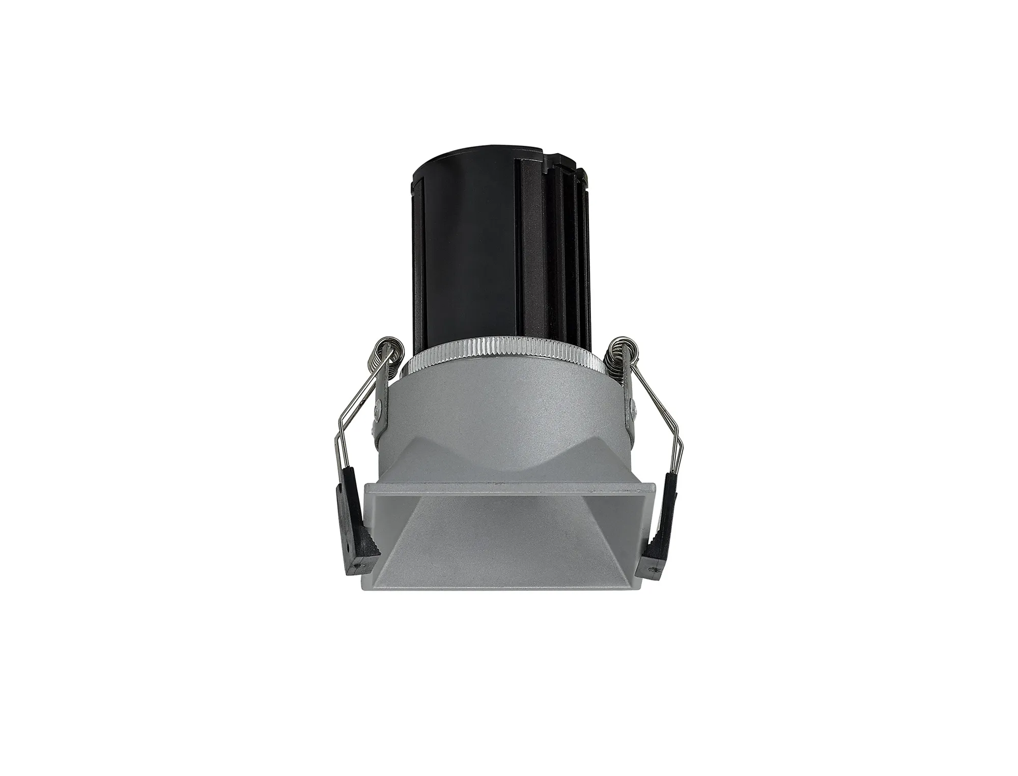 Biox 10 Tridonic Powered 10W 2700K 710lm 36° CRI>90 LED Engine Silver Square Fixed Recessed Spotlight, IP20 DM201296  Dlux Biox 10